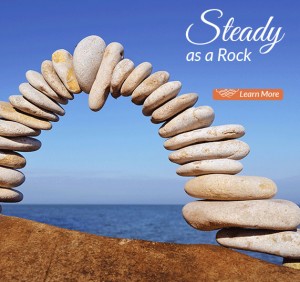 Arch made of balanced rocks